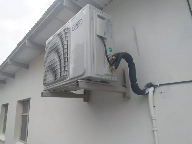 Outdoor air conditioning unit from the Mbombela project gallery