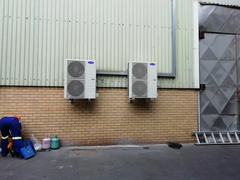 Outdoor air conditioning unit from the Mbombela project gallery